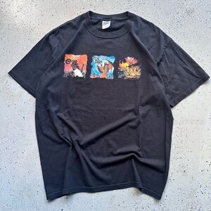 ANVIL Vintage 2006 Meat Loaf Band Tee Graphic Shirt XL Black Cotton